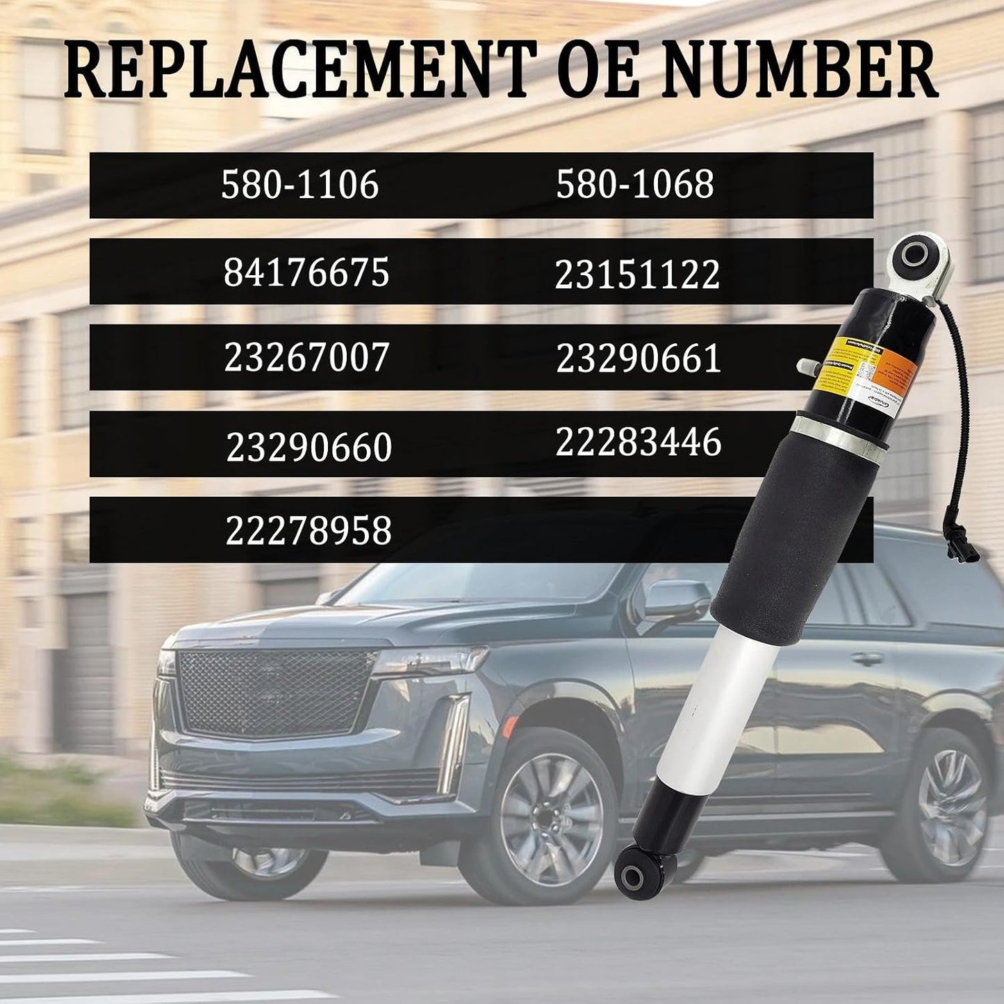 84176675 Rear Air Shock Absorbers Pair Fits Tahoe Yukon Escalade Silverado