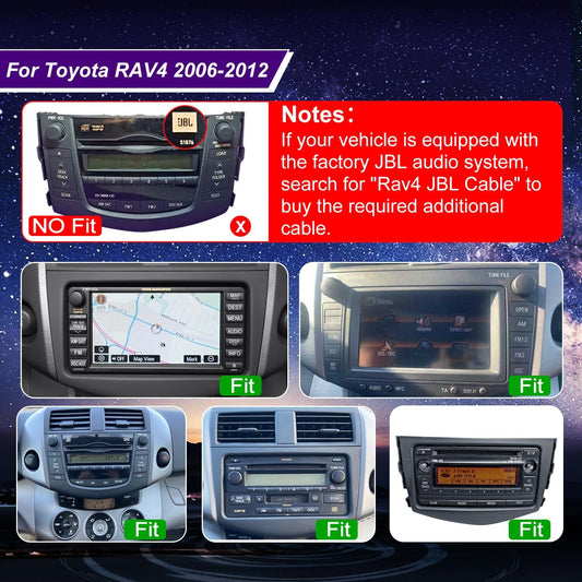 8" Car Stereo for Toyota RAV4 2006-2012 Wireless CarPlay Android Auto GPS 5G WiFi