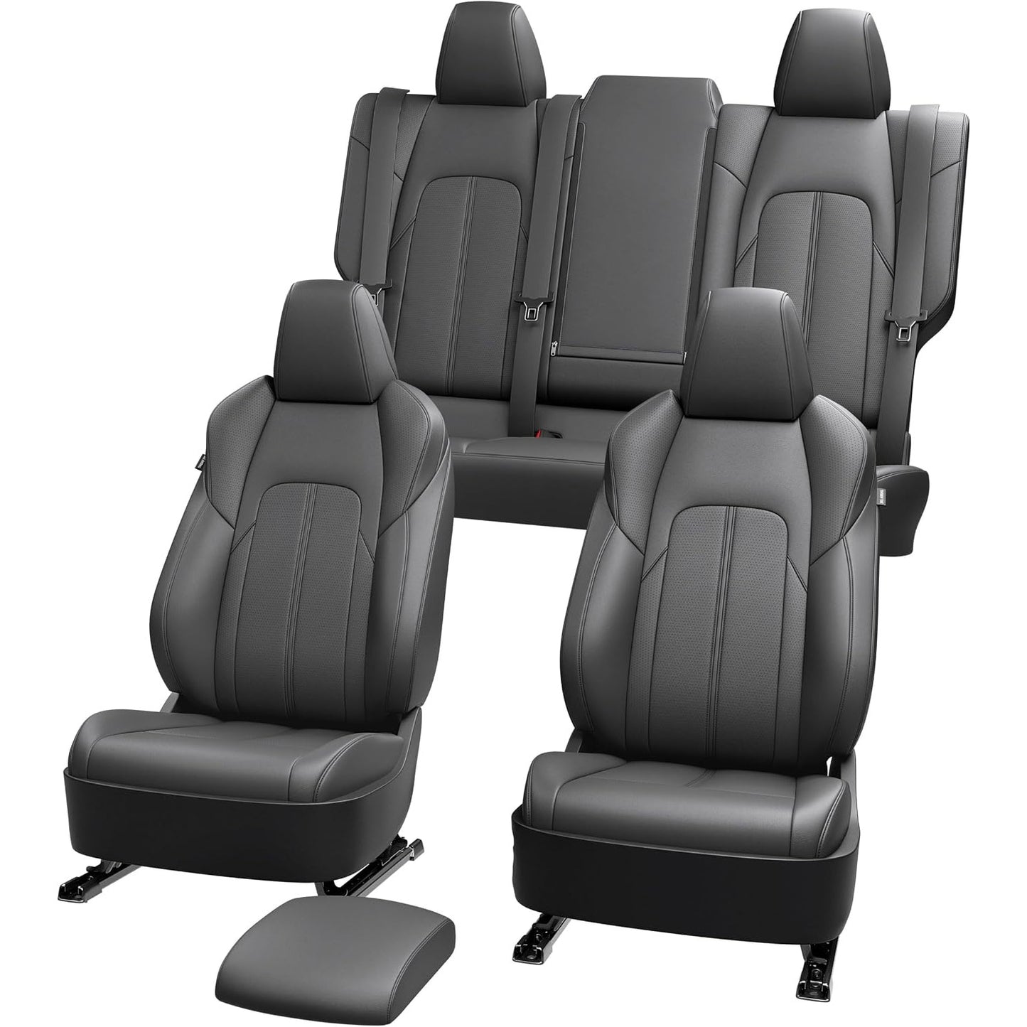 Custom Fit Seat Covers Toyota Corolla 2020-2026 SE XSE FX Black Leather Set