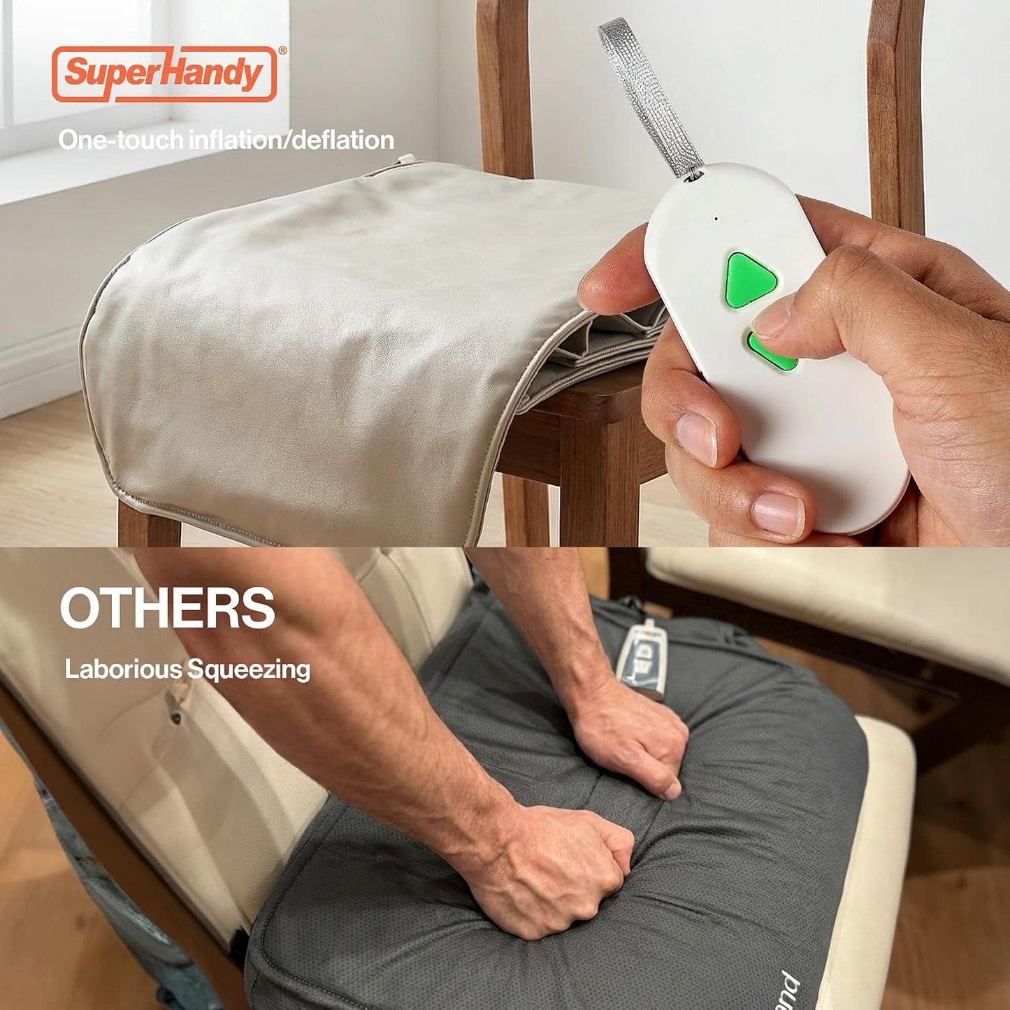 SuperHandy Electric Seat Lift Assist Cushion Elderly 400 lb Sit to Stand Remote