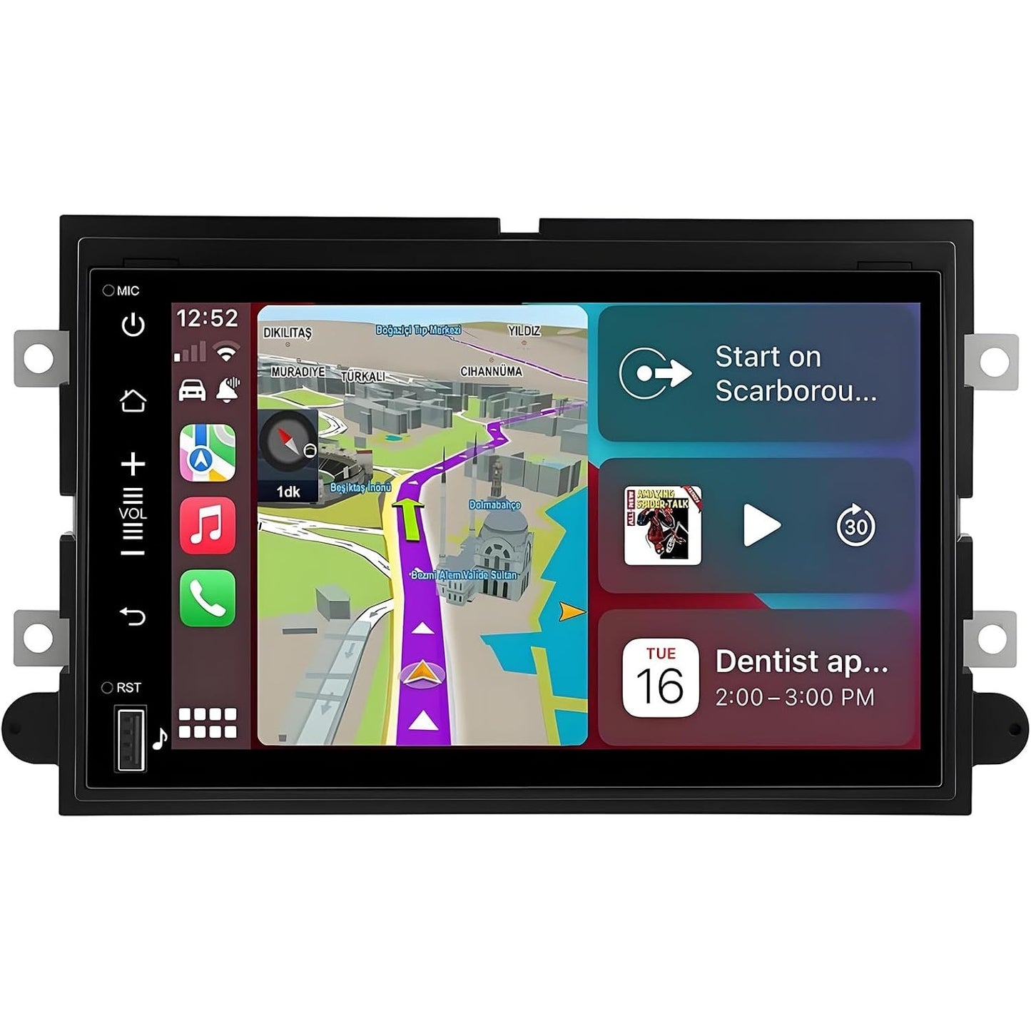 Android 14 Radio Ford F150 2004-2008 7in Touchscreen CarPlay GPS 4GB 32GB