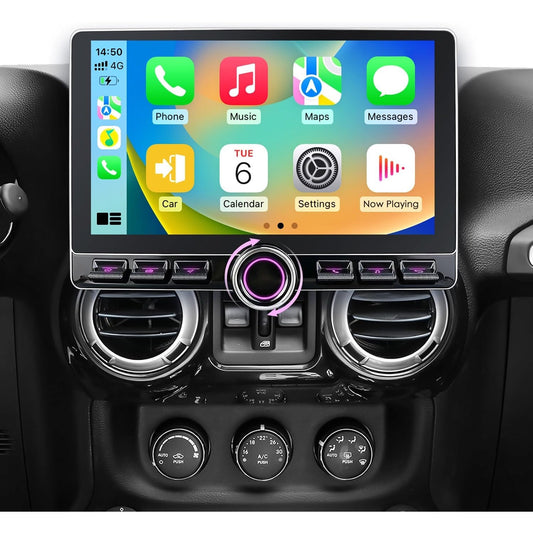 10.1in Android 15 Car Stereo Jeep Wrangler JK 07-18 Dodge Ram 09-12 CarPlay