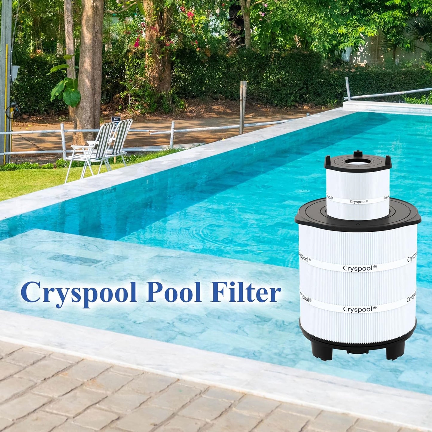 Pool Filter Cartridge Set S7M400 400 Sq Ft Sta-Rite System 3 Inner Outer 170146
