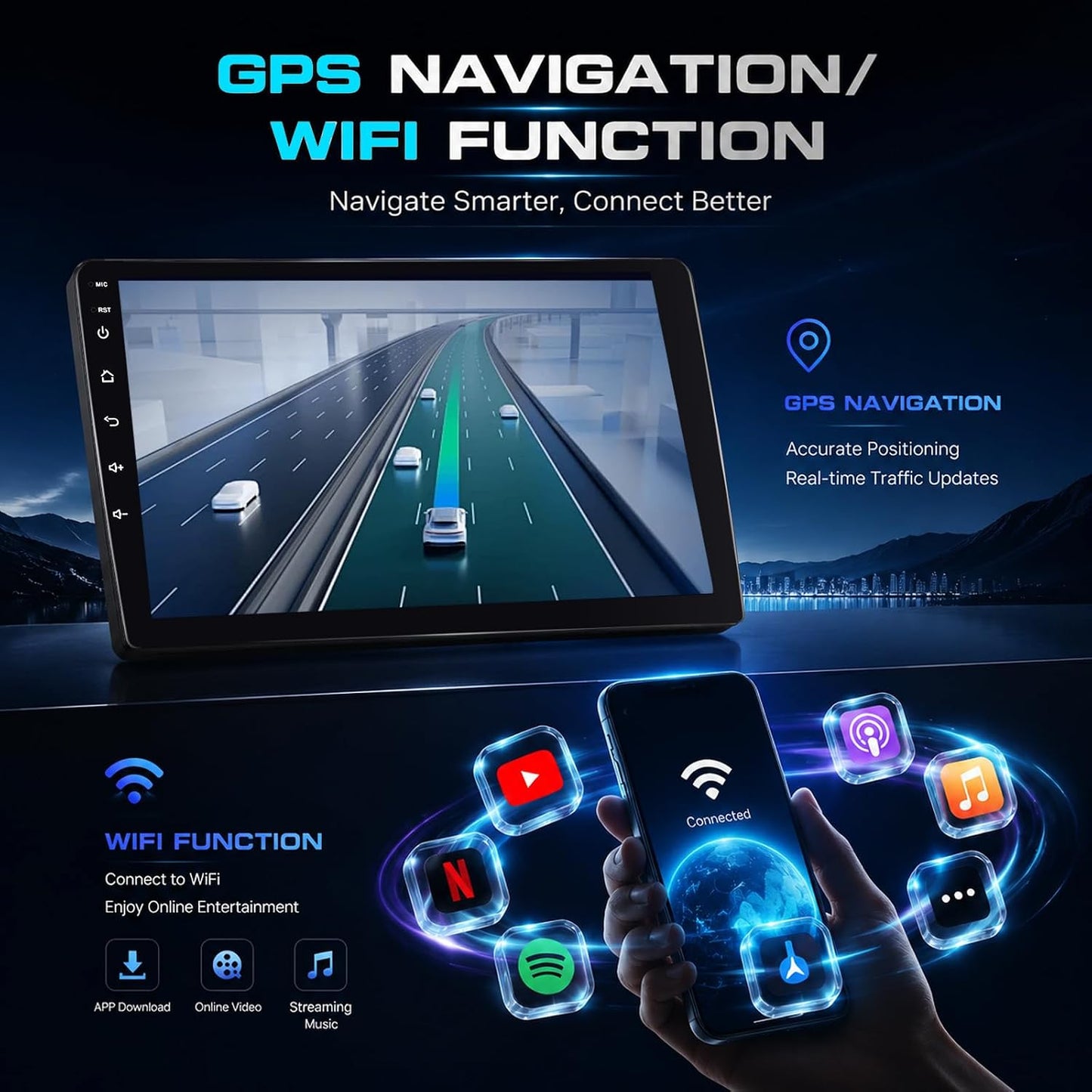 Mazda 3 2009-2013 Android Car Stereo 9" CarPlay Android Auto GPS 4+64G Camera