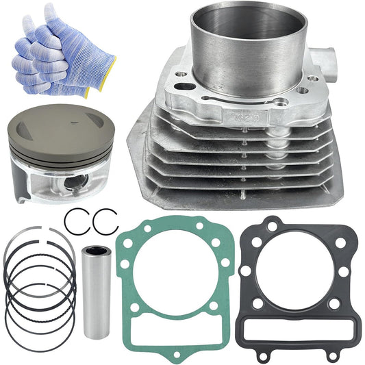 76mm, 298cc Cylinder Piston Top End Kit Kawasaki Bayou 300 KLF300 2x4 4x4 11005-1533, 11060-16521533