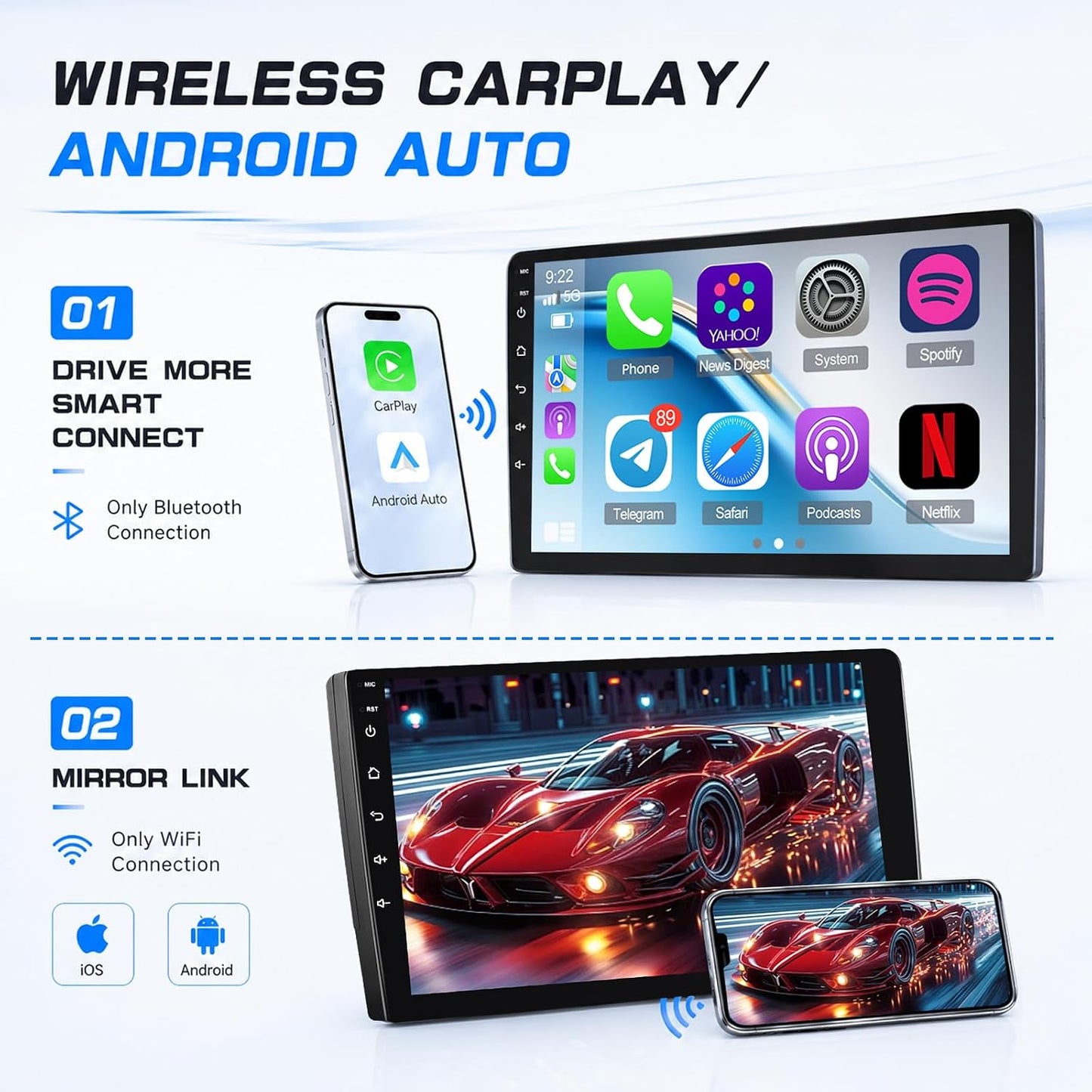 Dodge Ram 1500 2500 3500 2002-2005 Android Car Stereo CarPlay GPS 4+64G Camera