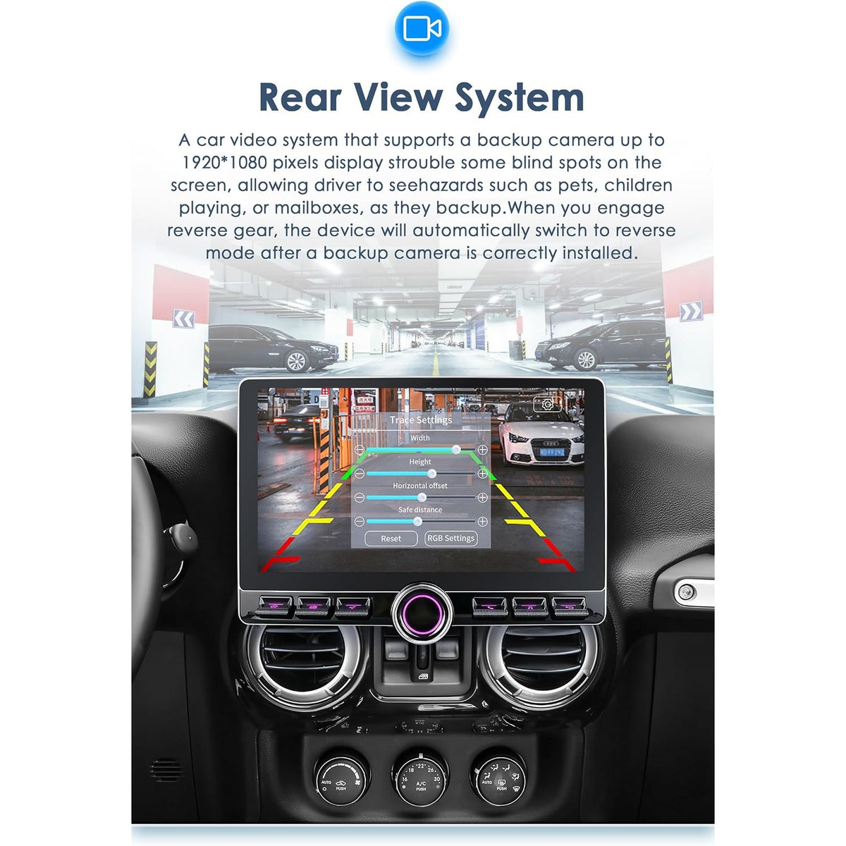 10.1in Android 15 Car Stereo Jeep Wrangler JK 07-18 Dodge Ram 09-12 CarPlay