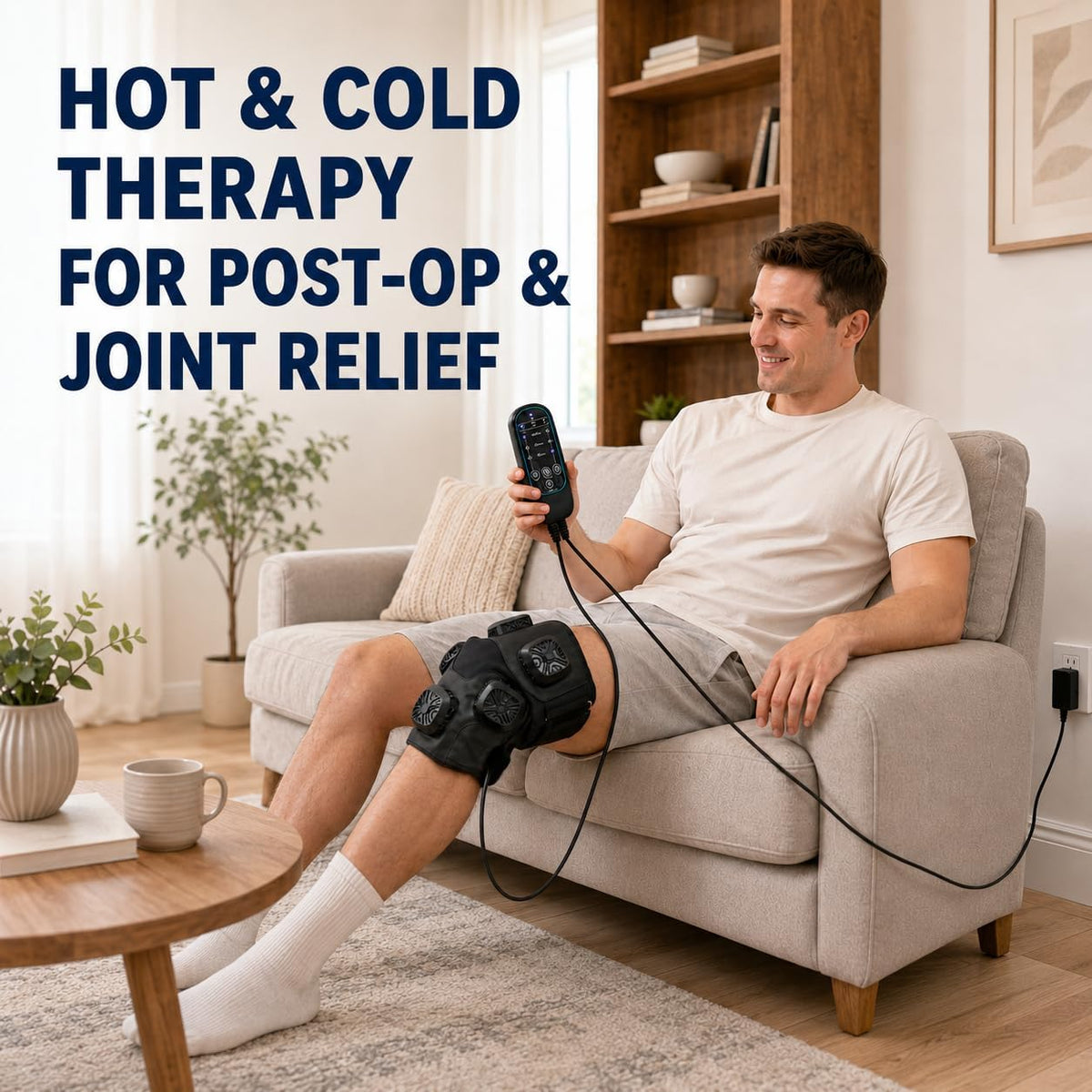 GENERAL ARMOR Knee Heat Cold Therapy Wrap Hot Cold Semiconductor Timer