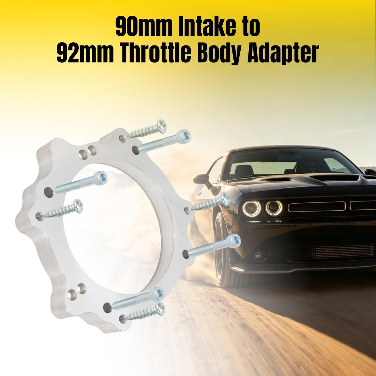 Hellcat Throttle Body Adapter 6.4L Intake 92mm Charger Challenger 300 Scat Pack