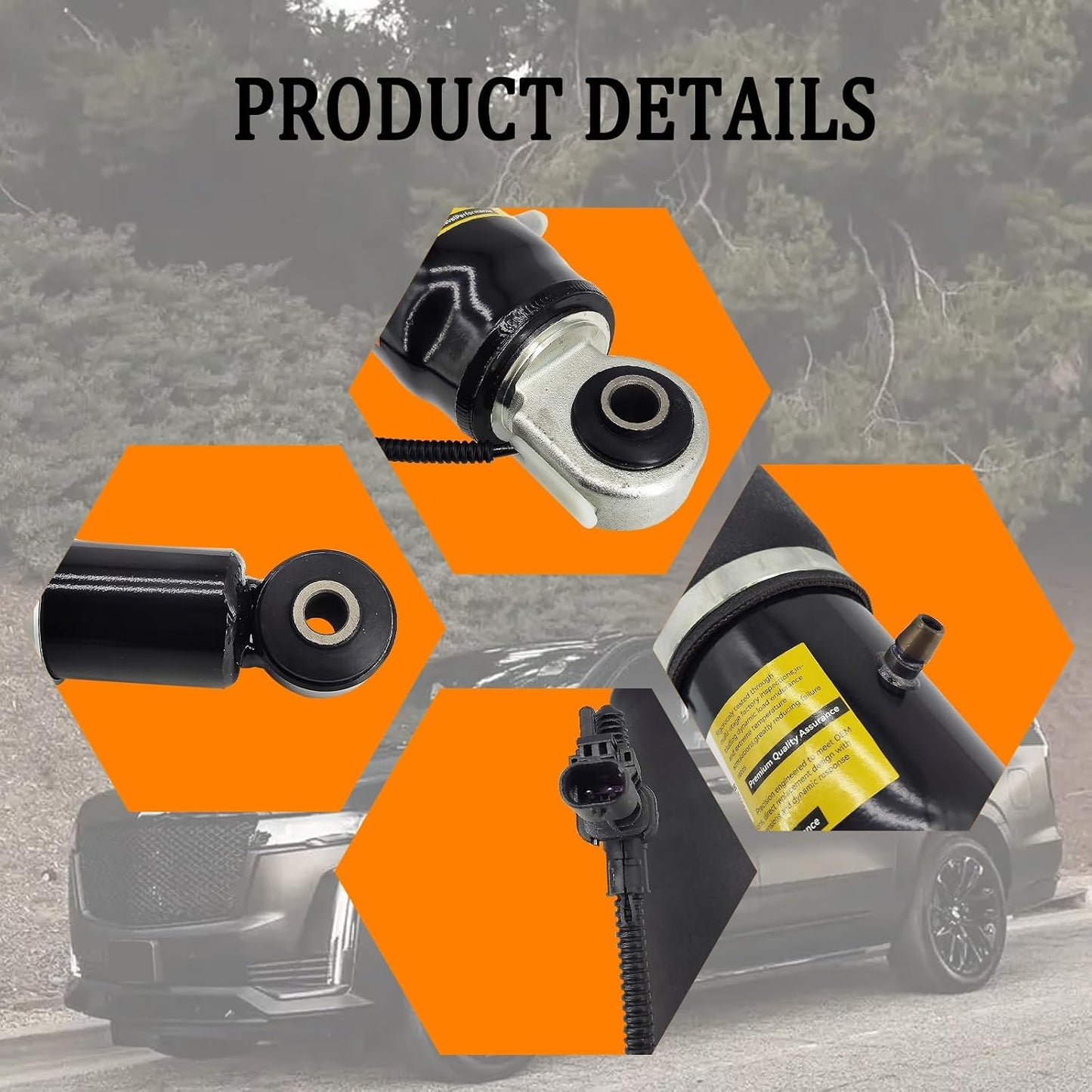 84176675 Rear Air Shock Absorbers Pair Fits Tahoe Yukon Escalade Silverado