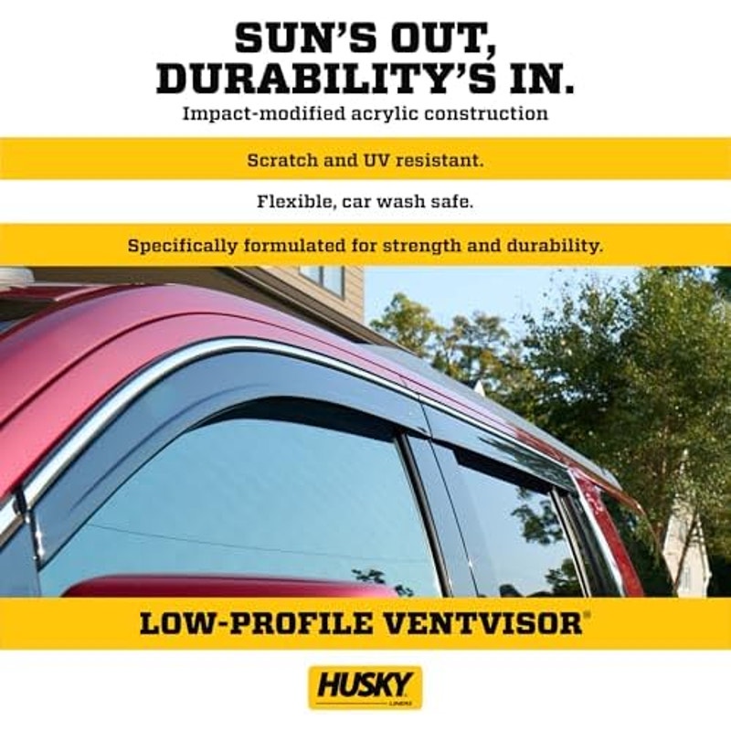 Husky Liners Low Profile Ventvisor 4pc Smoke Chrome Trim for 2025 GMC Terrain