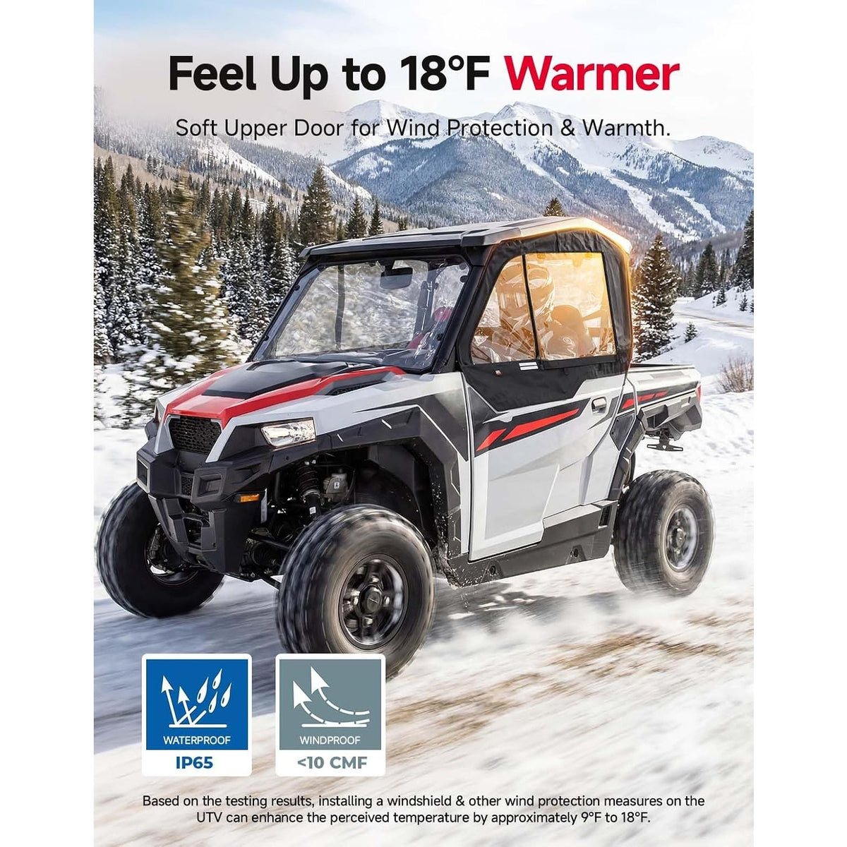 KEMIMOTO Framed Upper Doors Polaris General 1000 XP 1000 2016-2026 2 Seat UTV