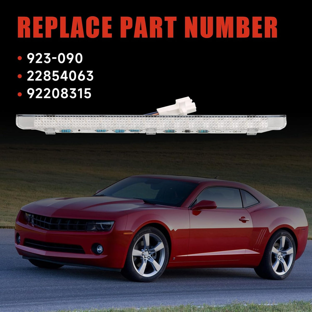 Third Brake Light 923-090 Chevy Camaro 2010-2013 Center High Mount 22854063