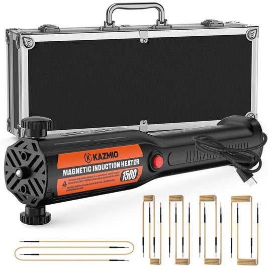 1500W Induction Heater 110V Automotive Bolt Nut Remover 10 Coils Case