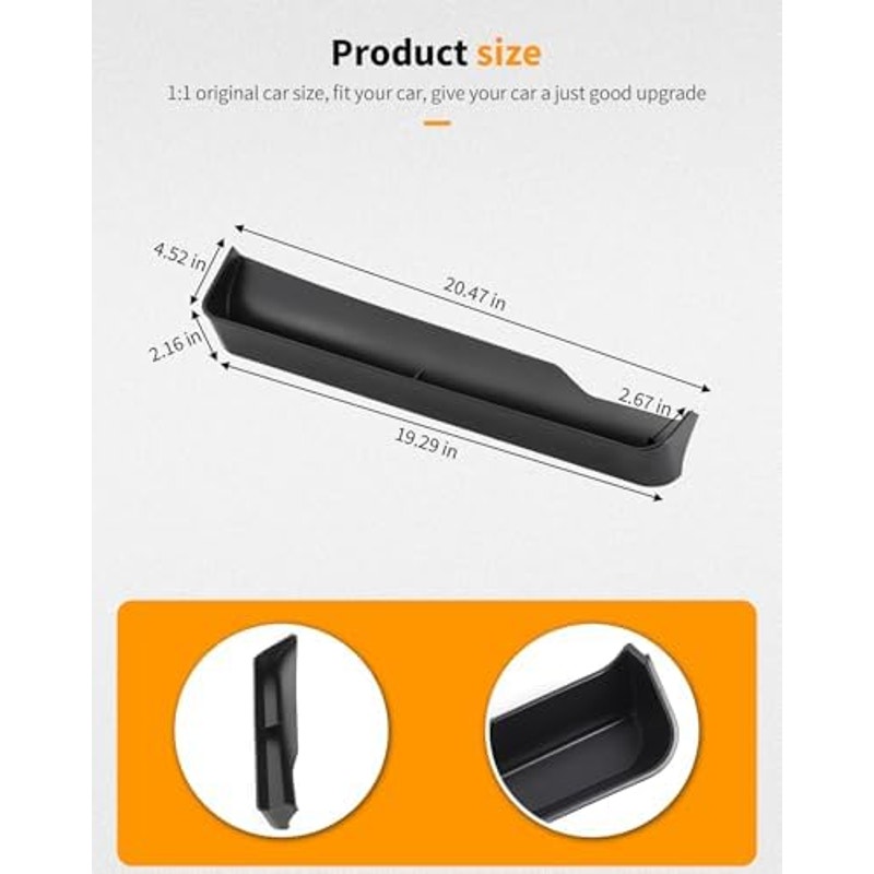 Hoolcar Co-Pilot Armrest Grab Tray Storage Organizer for 2024-2025 Ford Mustang