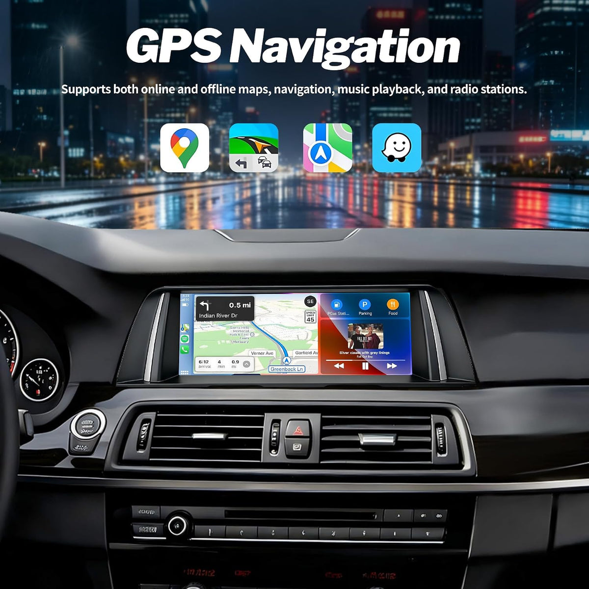 HMYC 10.25" Linux Car Stereo BMW 5 Series F10 F11 NBT CarPlay Android Auto