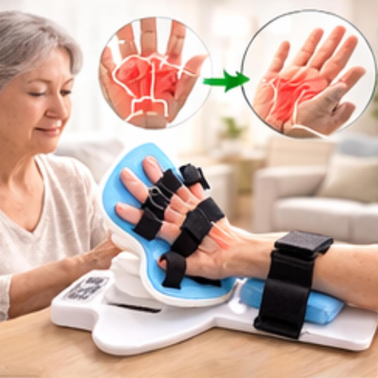 Electric Wrist Rehabilitation Device Flexion Extension Exerciser 0-90 9 Modes