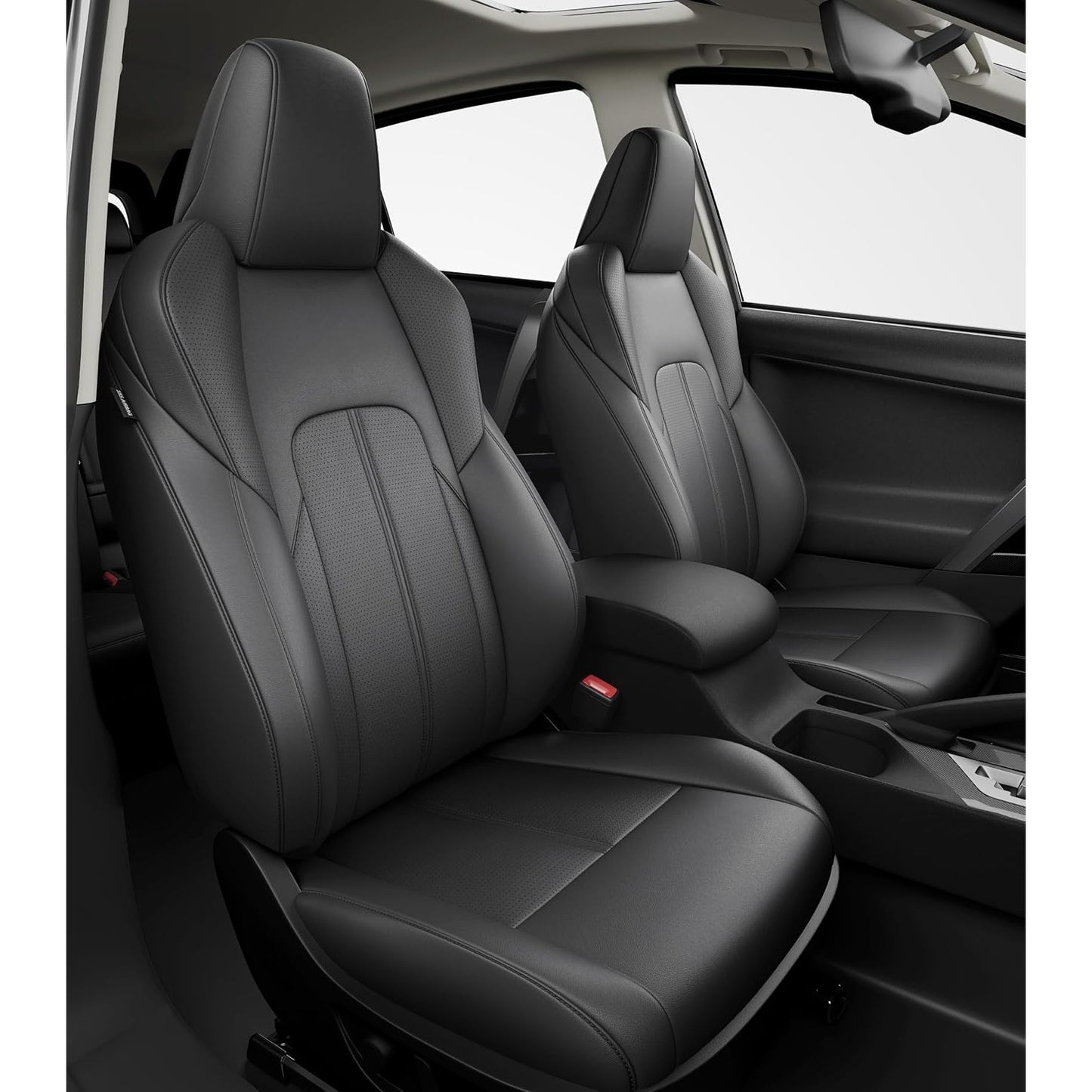Custom Fit Seat Covers Toyota Corolla 2020-2026 SE XSE FX Black Leather Set