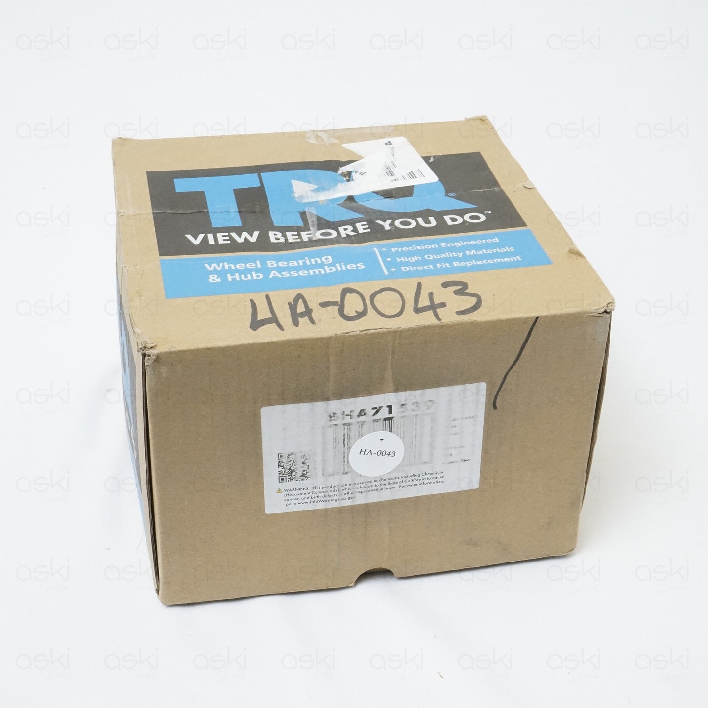 TRQ BHA71539 Front Wheel Hub Bearing w ABS 4WD 2019-2024 Ram 1500 22in