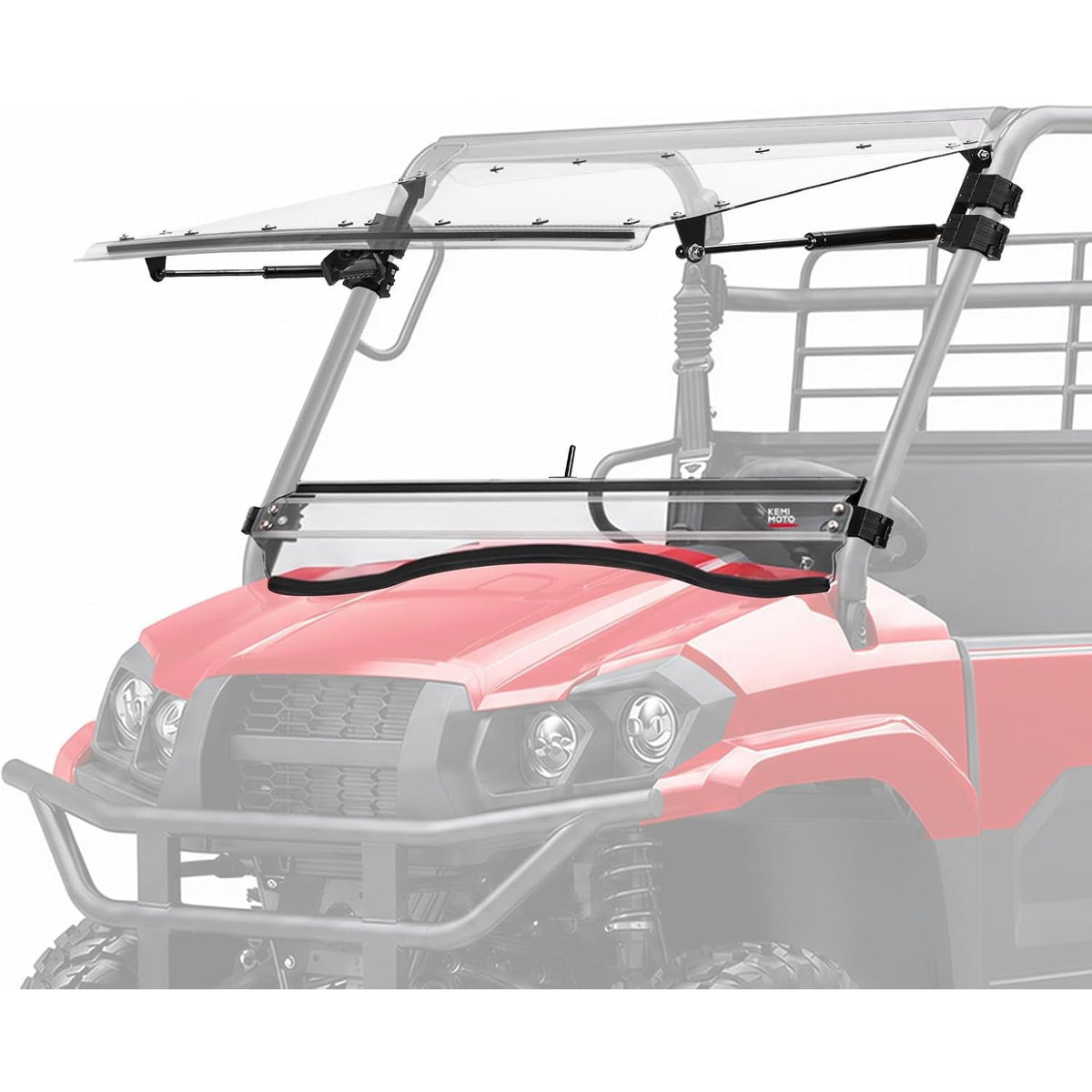 KEMIMOTO 3-in-1 Flip Windshield Kawasaki Mule PRO-MX 2019+ UTV