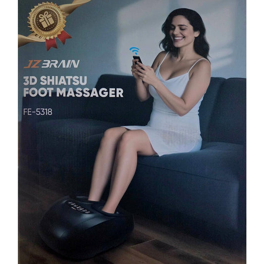 JZBRAIN FE-5318 Shiatsu Foot Massager with Heat Kneading Vibration Compression