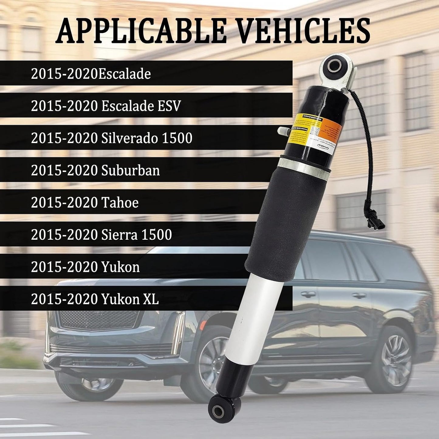 84176675 Rear Air Shock Absorbers Pair Fits Tahoe Yukon Escalade Silverado