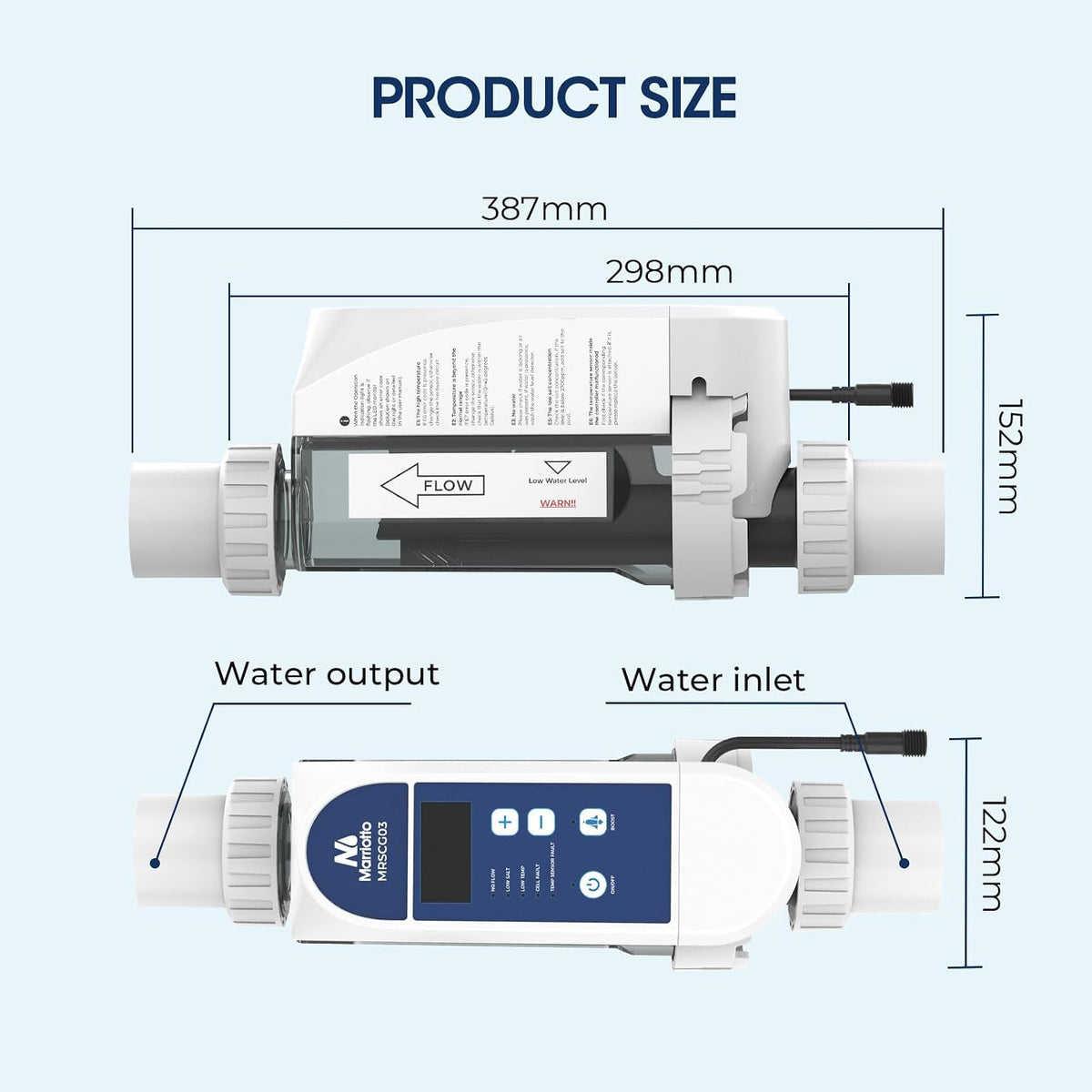 IC40 Salt Cell Replacement for Pentair IntelliChlor Fits EC-520555 40000 Gallon