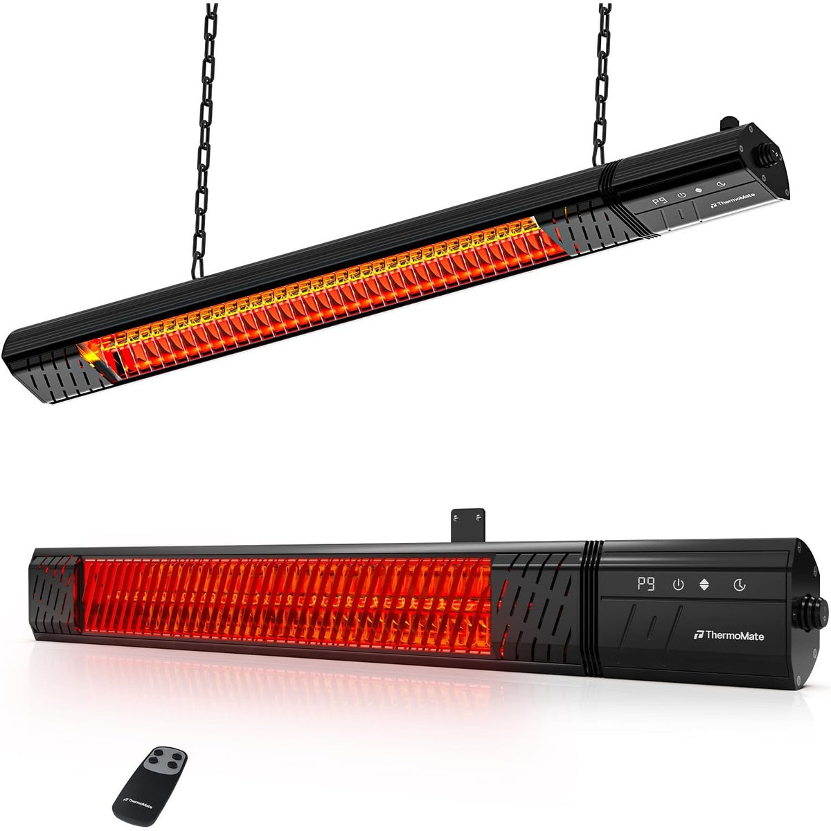 ThermoMate 1500W Patio Heater 120V Infrared Carbon Fiber Remote Wall Ceiling