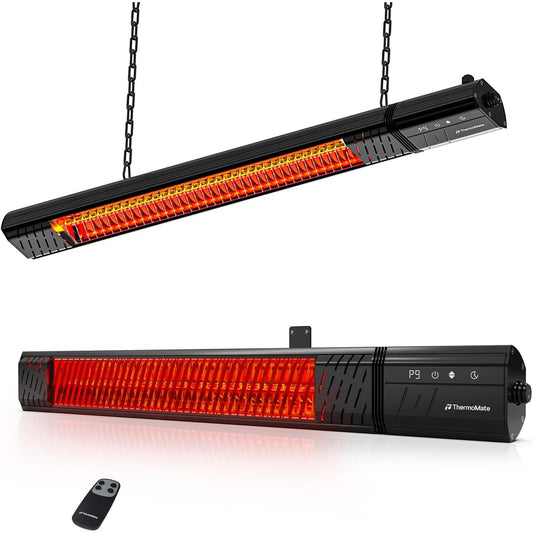 ThermoMate 1500W Patio Heater 120V Infrared Carbon Fiber Remote Wall Ceiling