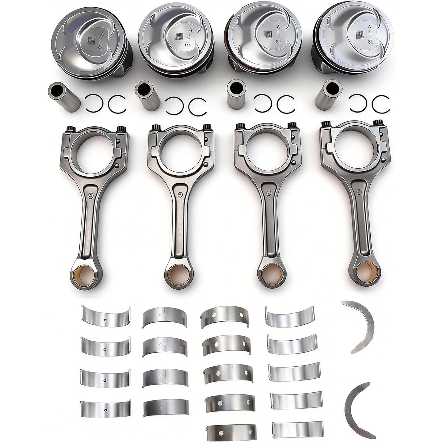 Piston Ring Set G4KJ 2.4L GDI Kia Optima Sorento Sonata 2011-2013 23040-2G500