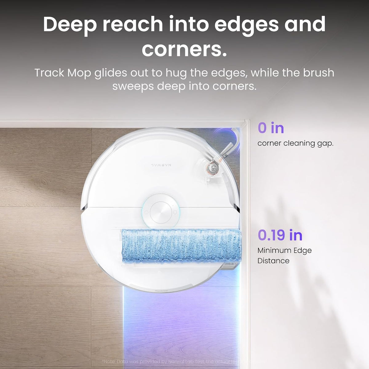 NARWAL Freo 20 Edge Robot Vacuum Mop 31000Pa Self Emptying White