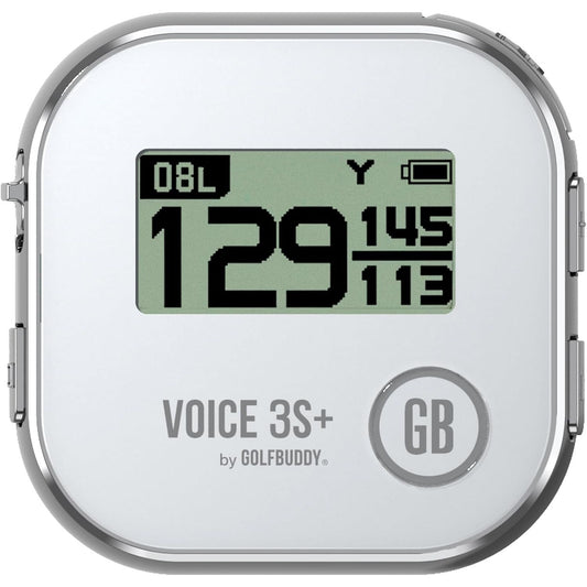 GOLFBUDDY Voice 3S+ Golf GPS Rangefinder Gray 40K Courses Slope Voice 18HR