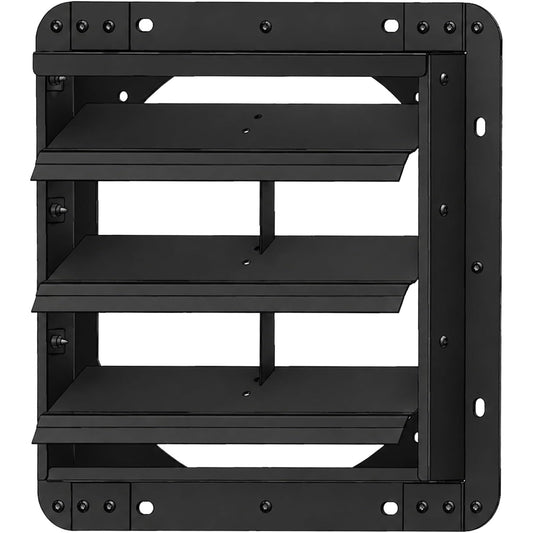 Nylthqelz 10" Automatic Gravity Shutter Louver Vent Galvanized Steel NO MOTOR