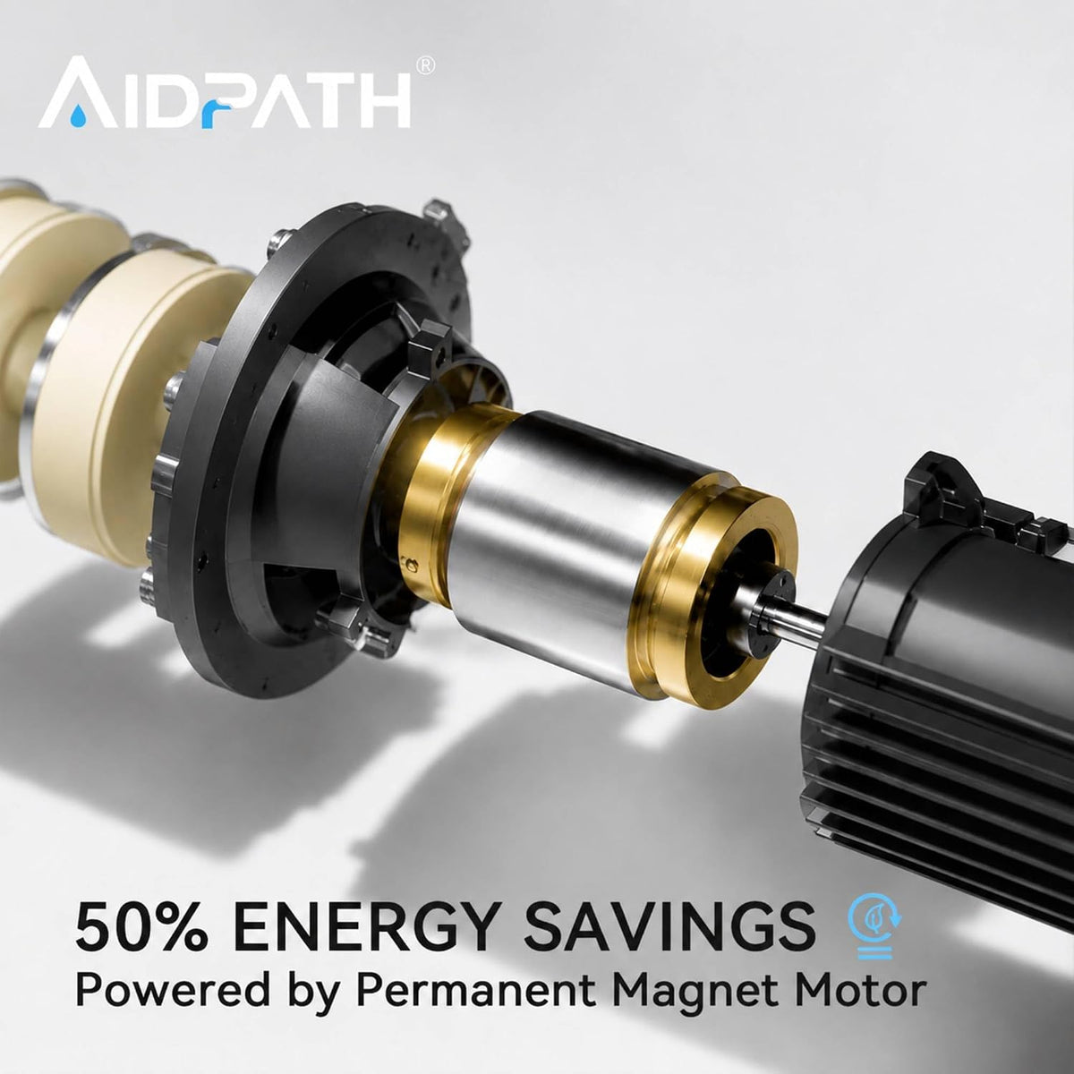 Aidpath 1.2HP Whole House Water Pressure Booster Pump 85PSI 27GPM 115V 1in NPT