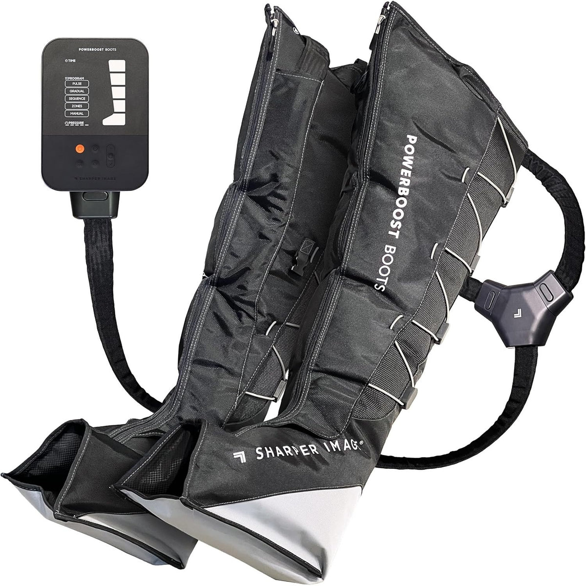 Sharper Image Powerboost L/XL Leg Compression Boots 29-34in 5 Modes