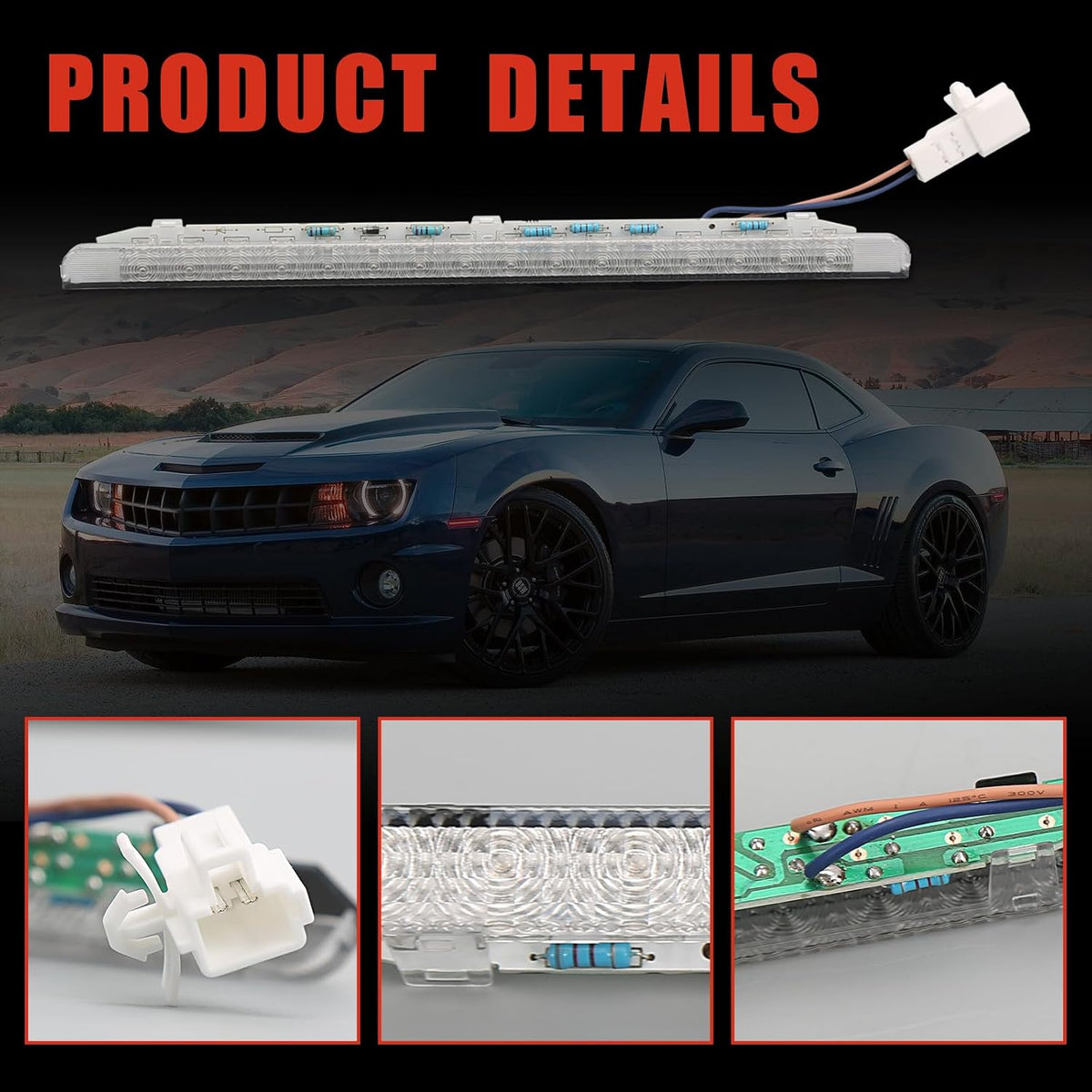 Third Brake Light 923-090 Chevy Camaro 2010-2013 Center High Mount 22854063