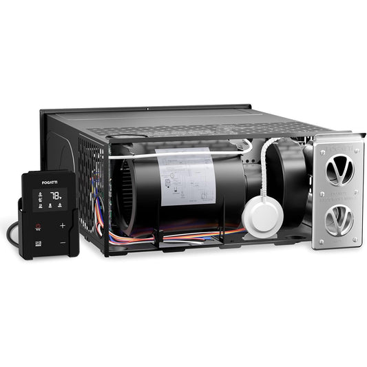 FOGATTI RF035A0N 35K BTU RV Furnace LP Gas 12V 40dB Quiet w Thermostat