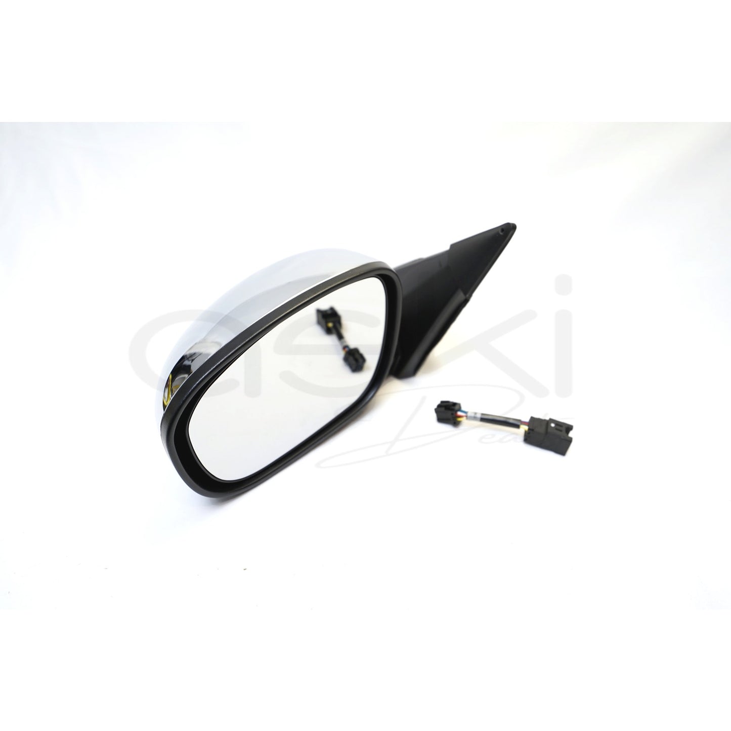 TRQ Driver Left Mirror Power Heated Manual Folding Chrome 05-10 300 05-08 Magnum