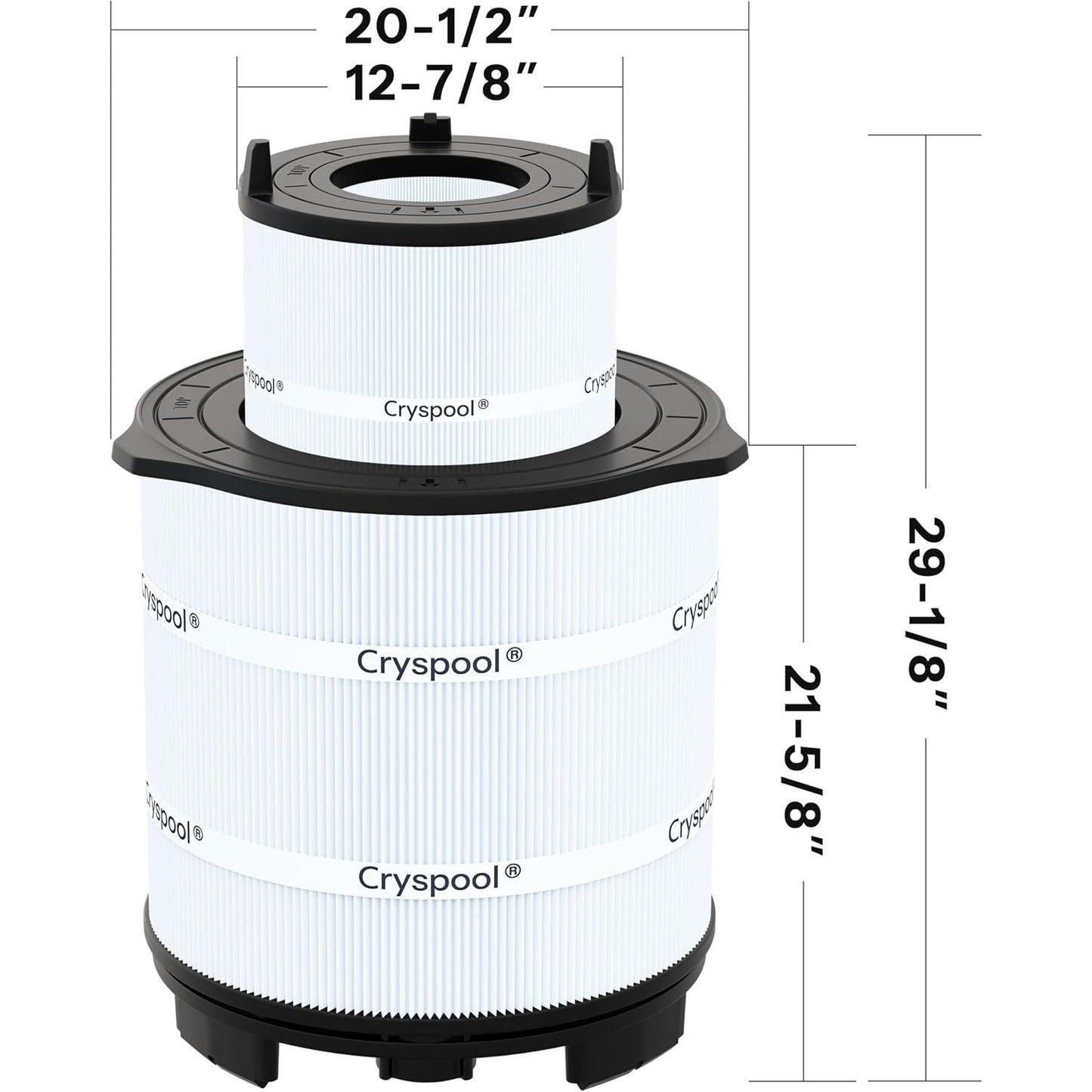 Pool Filter Cartridge Set S8M500 500 Sq Ft Sta-Rite System 3 Inner Outer 170148