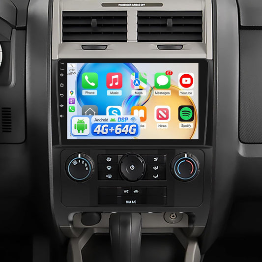 Ford Escape 2007-2012 Android Car Stereo 9" CarPlay Android Auto GPS 4+64G