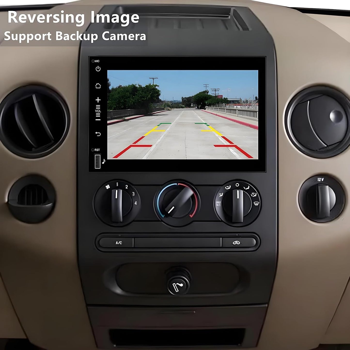 Android 14 Radio Ford F150 2004-2008 7in Touchscreen CarPlay GPS 4GB 32GB