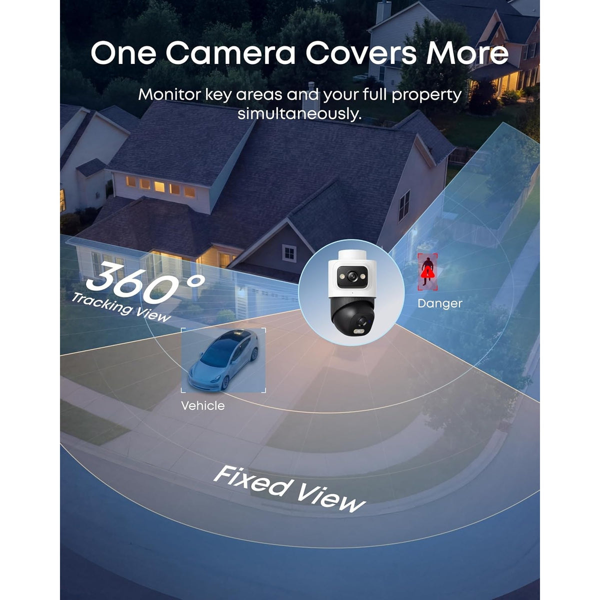 eufy E50 4-Cam 4K PoE NVR Security System 2TB Dual-Lens PTZ 360