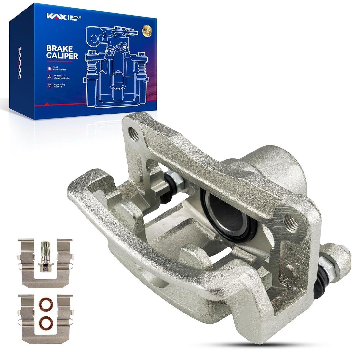 KAX 18B5040 Rear Left LH Brake Caliper w Bracket for 07-17 Chevy Equinox
