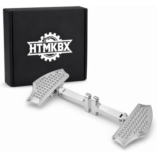 Rear Passenger Mini Floorboards Male Mount Harley Touring, Softail, Dyna