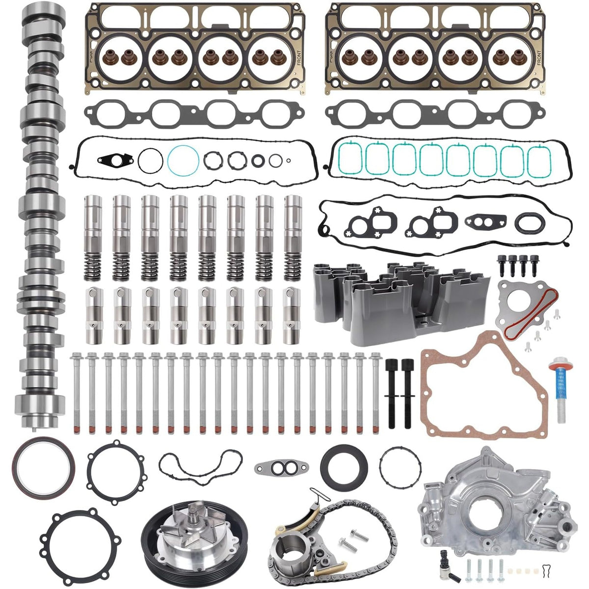WANGSHENG AFM DOD Kit L83 5.3L Cam Lifter Gasket Bolts 2014-18 GM