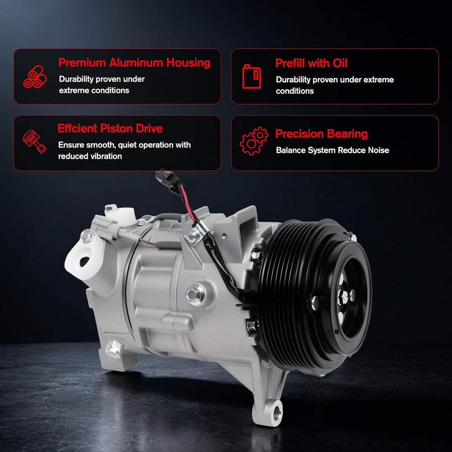 AC Compressor Clutch Nissan Maxima 16-23 Murano 15-24 3.5L 198667 92600-5AA0A