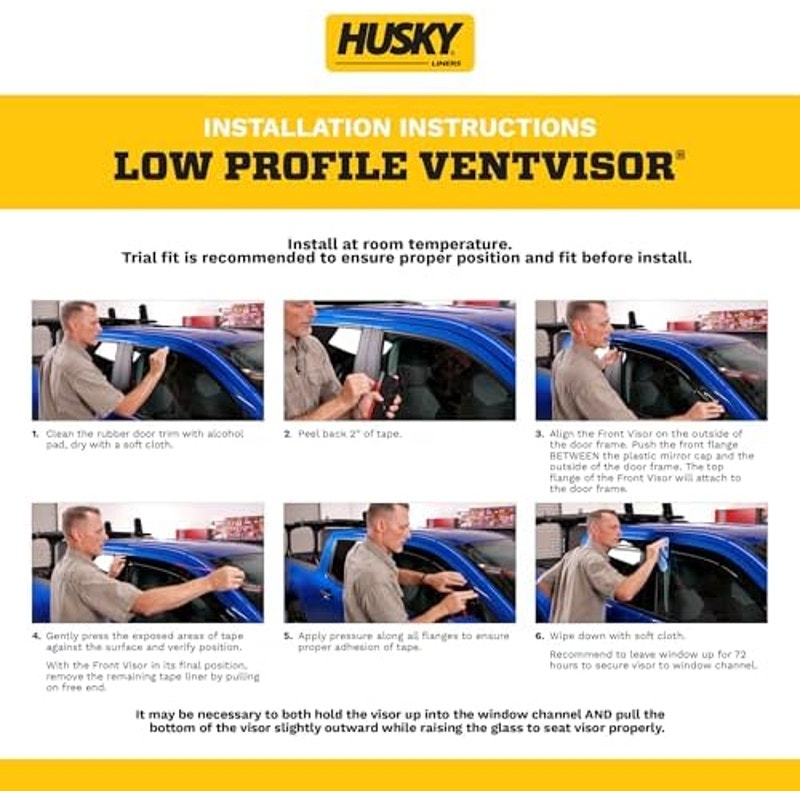 Husky Liners Low Profile Ventvisor 4pc Smoke Chrome Trim for 2025 GMC Terrain