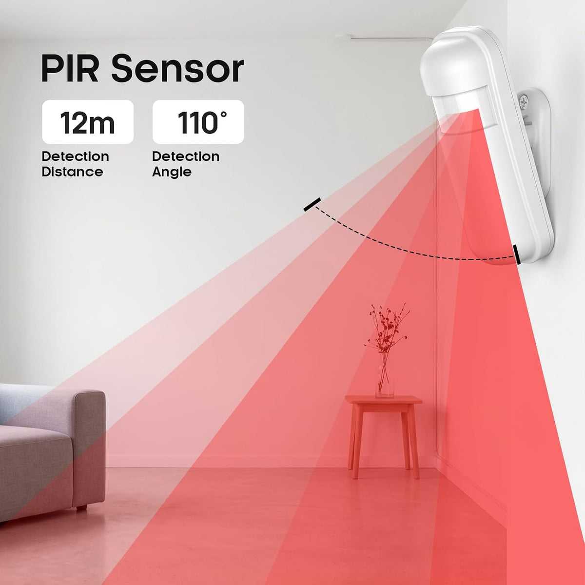 Hapippofa 16PC WiFi 4G Home Alarm System 6 Door 3 Motion Alexa SOS