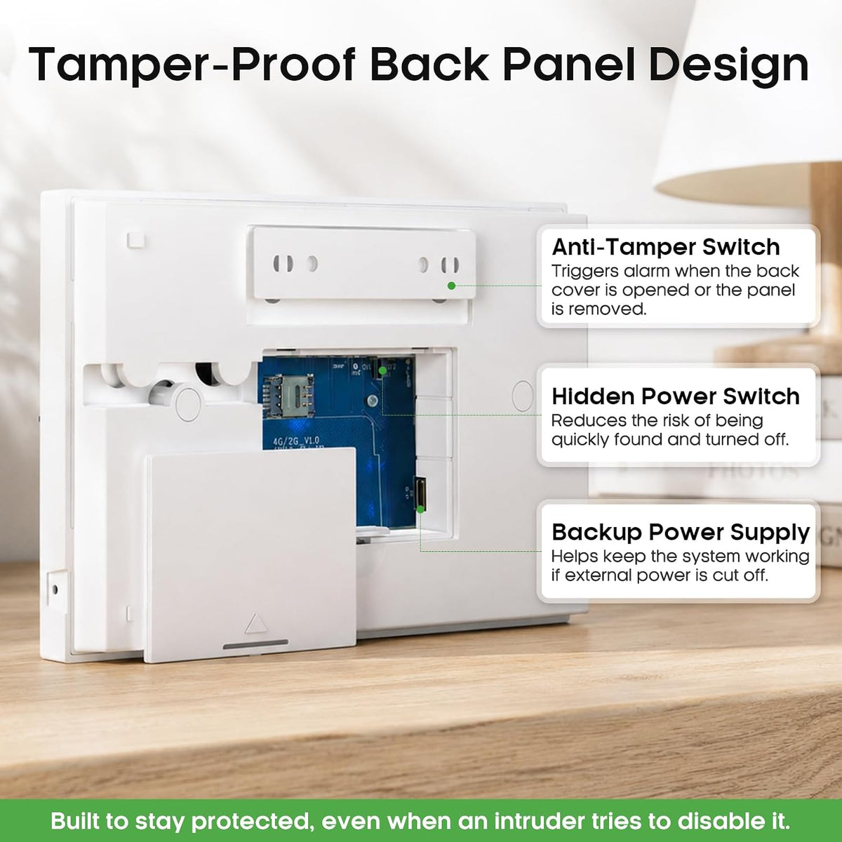 Hapippofa 16PC WiFi 4G Home Alarm System 6 Door 3 Motion Alexa SOS