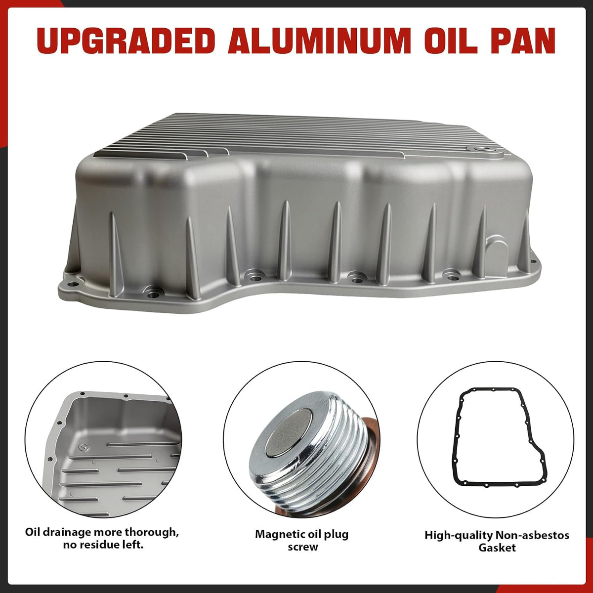 PPE 228052110 68RFE Aluminum Transmission Pan 07.5-24 Ram 2500 3500 6.7L